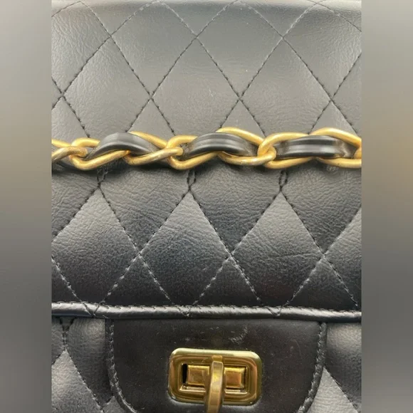 Vintage Meyers USA Quilted Leather Flap Bag • Made in USA Chain Purse - Picture 5 of 15